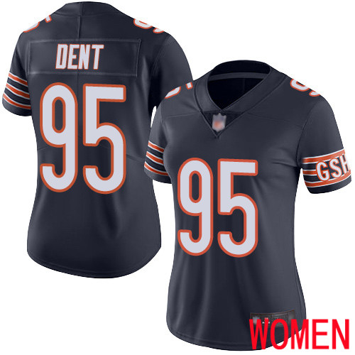 Chicago Bears Limited Navy Blue Women Richard Dent Home Jersey NFL Football #95 Vapor Untouchable->women nfl jersey->Women Jersey